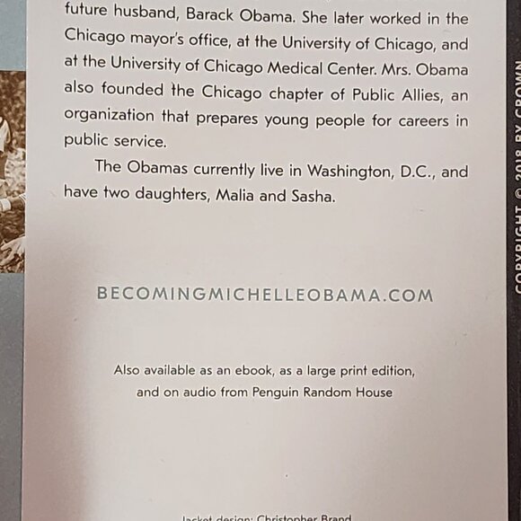 Becoming Michelle Obama Oprah's Book Club Selection 2018 by Michelle Obama - Picture 15 of 16